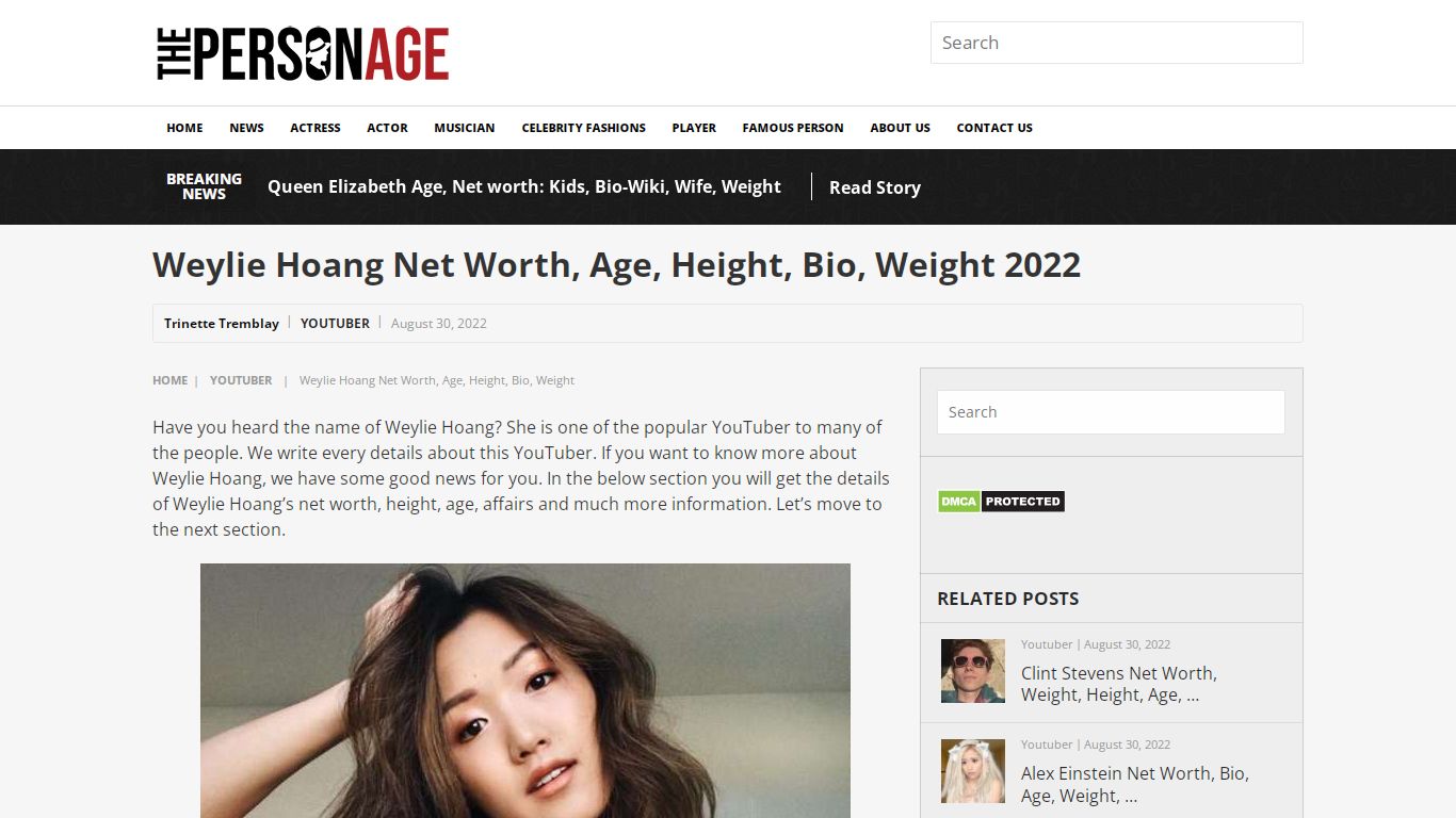 Weylie Hoang Net Worth, Age, Height, Bio, Weight 2022