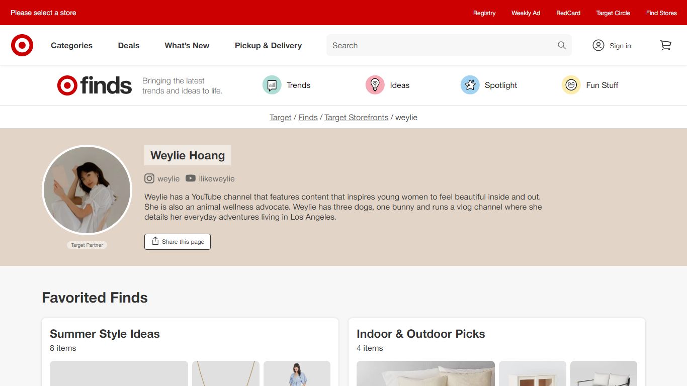 Target Storefront: weylie : Target Finds